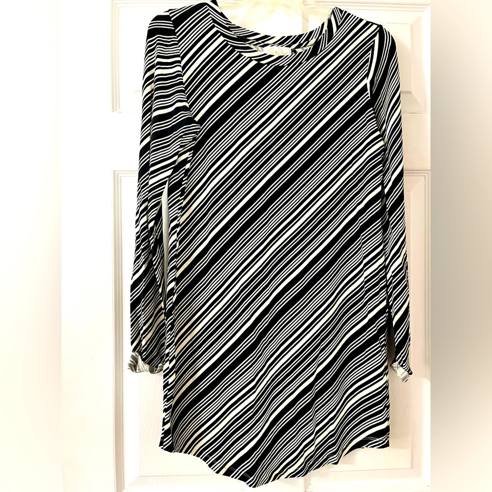 Ava Sky Long Sleeve dress